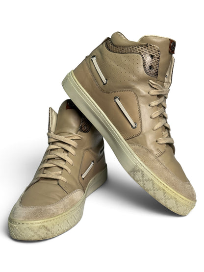 Gucci 2012 Boat High-Tops Python