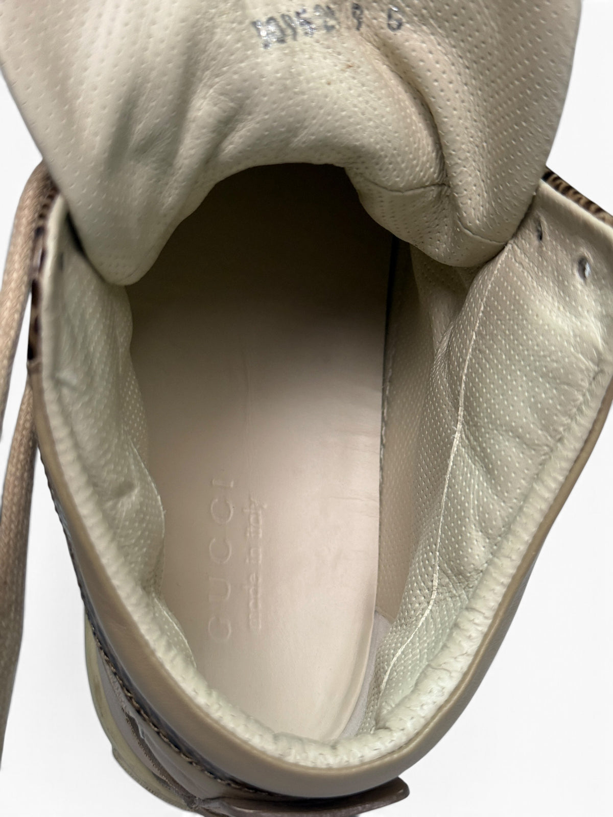 Gucci 2012 Boat High-Tops Python