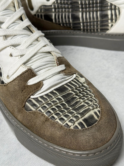 Balenciaga High-Tops Suede and Plisse Leather (41.5)