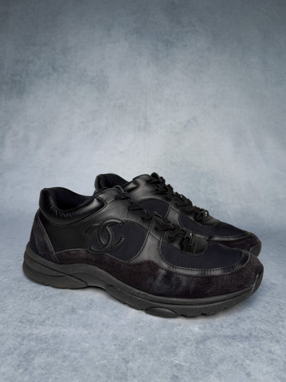 Chanel Runner Suede/Fabric Triple Black (43)