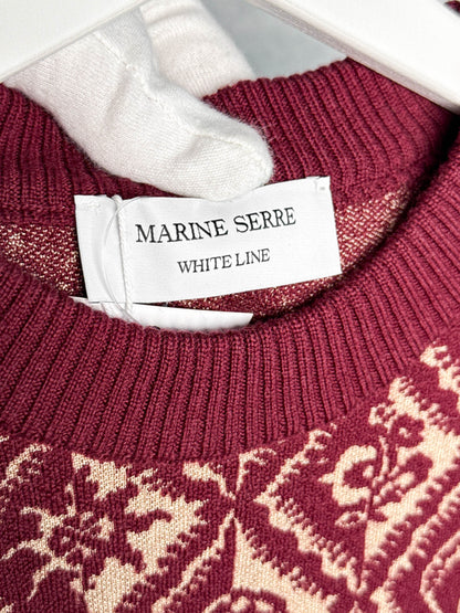 Marine Serre Moon Diamond Jacquard Crewneck Jumper