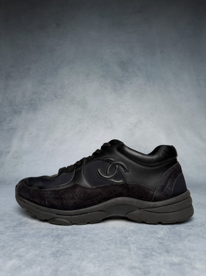 Chanel Runner Suede/Fabric Triple Black (43)