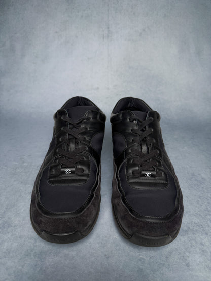 Chanel Runner Suede/Fabric Triple Black (43)