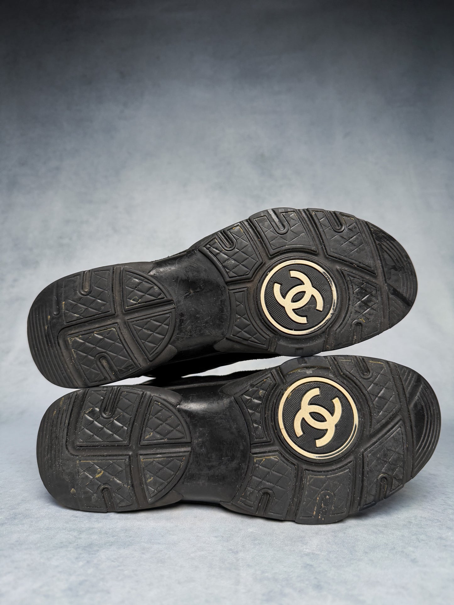 Chanel Runner Suede/Fabric Triple Black (43)