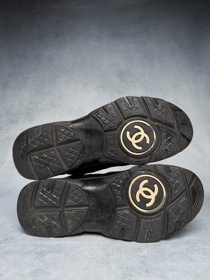 Chanel Runner Suede/Fabric Triple Black (43)