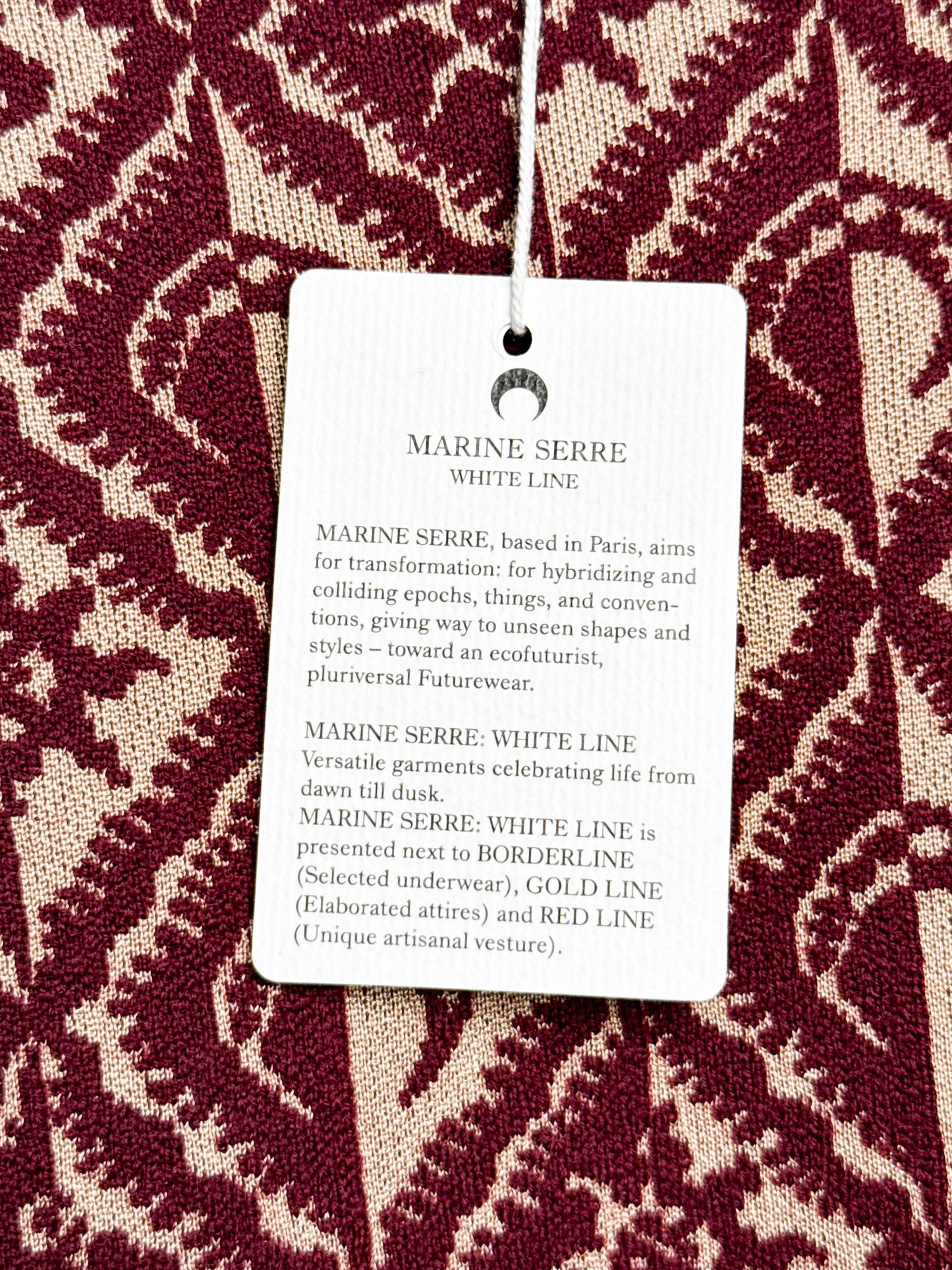 Marine Serre Moon Diamond Jacquard Crewneck Jumper