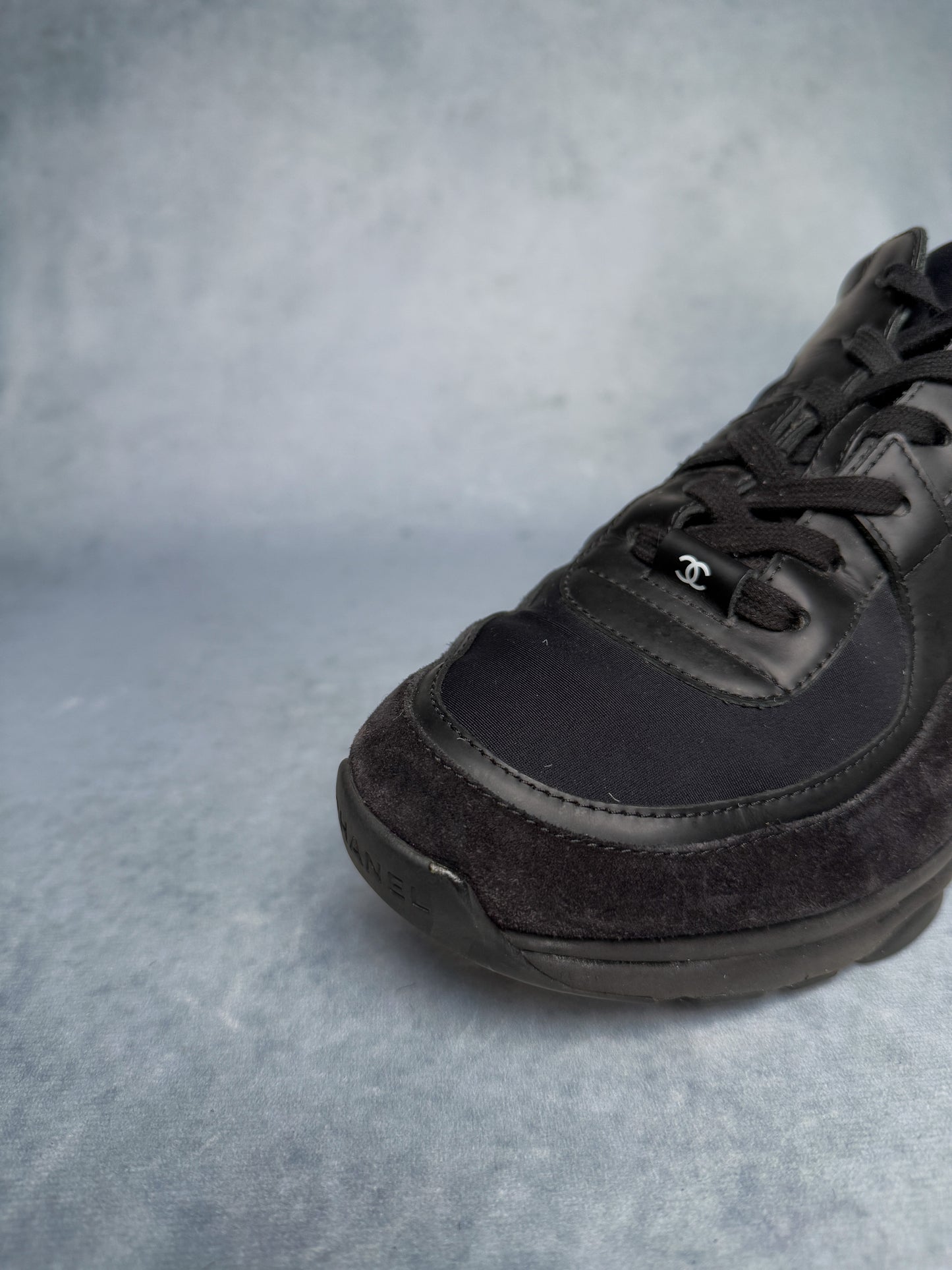 Chanel Runner Suede/Fabric Triple Black (43)