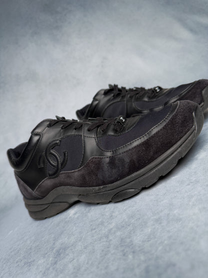 Chanel Runner Suede/Fabric Triple Black (43)