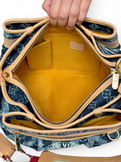 Louis Vuitton 2006 Denim Raye Porte Épaule MM