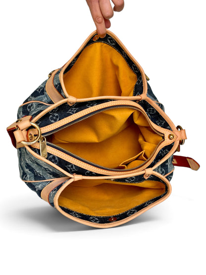 Louis Vuitton 2006 Denim Raye Porte Épaule MM