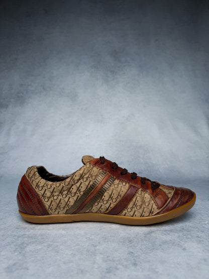 Dior Vintage Monogram Sneaker Leather/Canvas Brown (39)