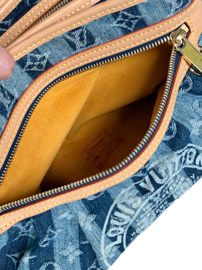 Louis Vuitton 2006 Denim Raye Porte Épaule MM