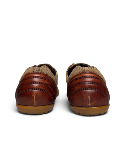 Dior Vintage Monogram Buckle Sneaker Leather/Canvas Brown (39)