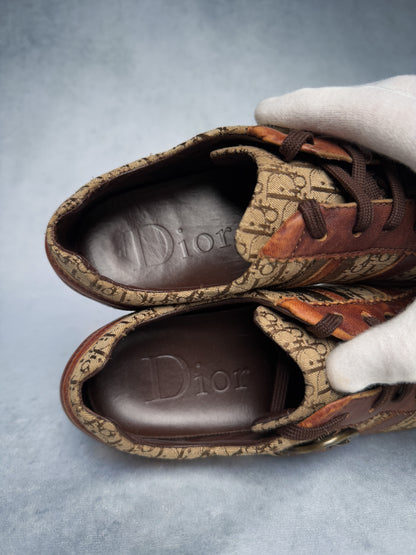 Dior Vintage Monogram Sneaker Leather/Canvas Brown (39)