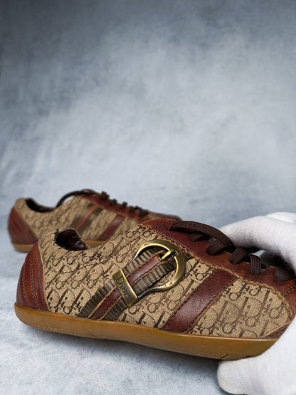 Dior Vintage Monogram Sneaker Leather/Canvas Brown (39)