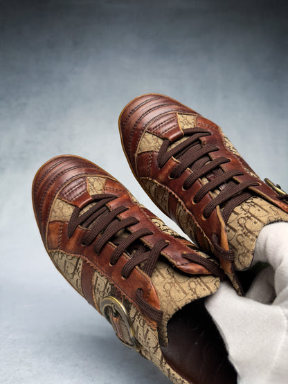 Dior Vintage Monogram Sneaker Leather/Canvas Brown (39)