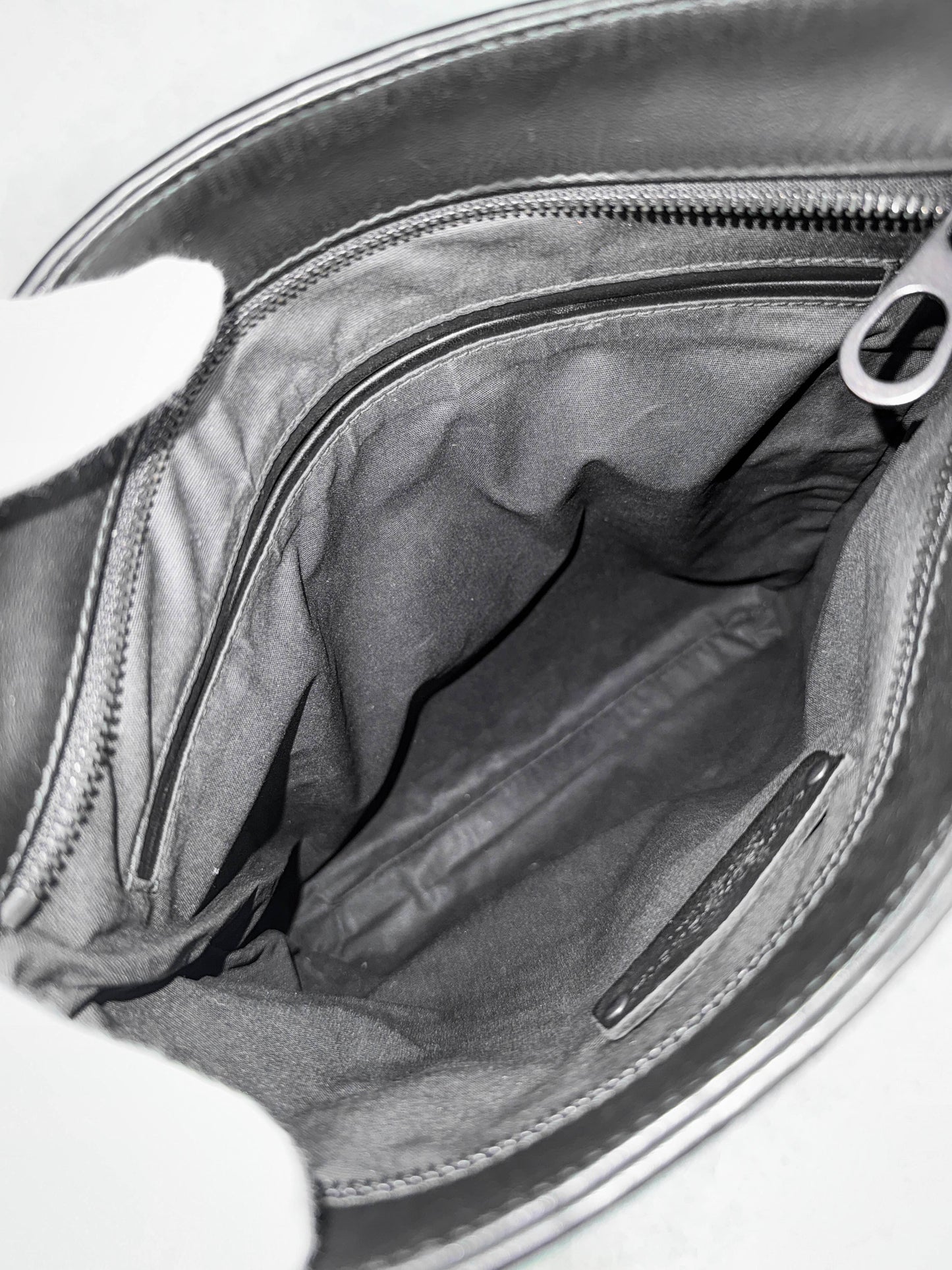 Bottega Veneta Intrecciato Messenger Bag Black