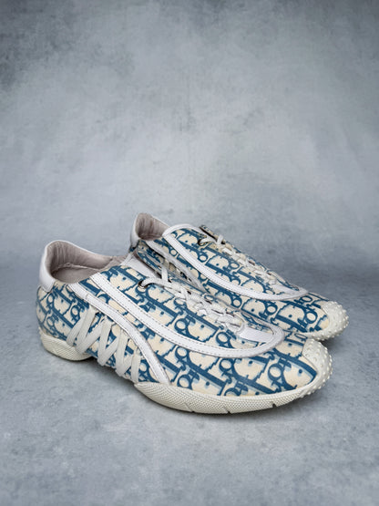 Dior Vintage Monogram Sneaker Canvas/Leather Blue/White (39)