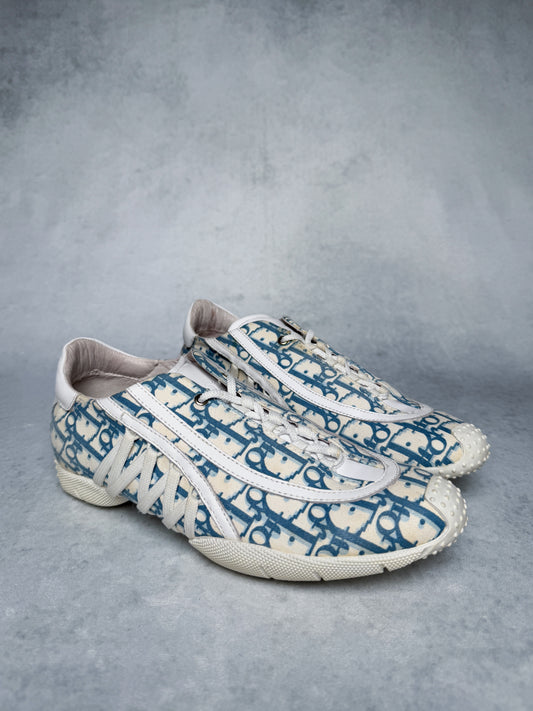 Dior Vintage Monogram Sneaker Canvas/Leather Blue/White (39)