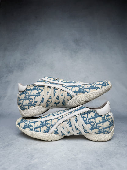 Dior Vintage Monogram Sneaker Canvas/Leather Blue/White (39)