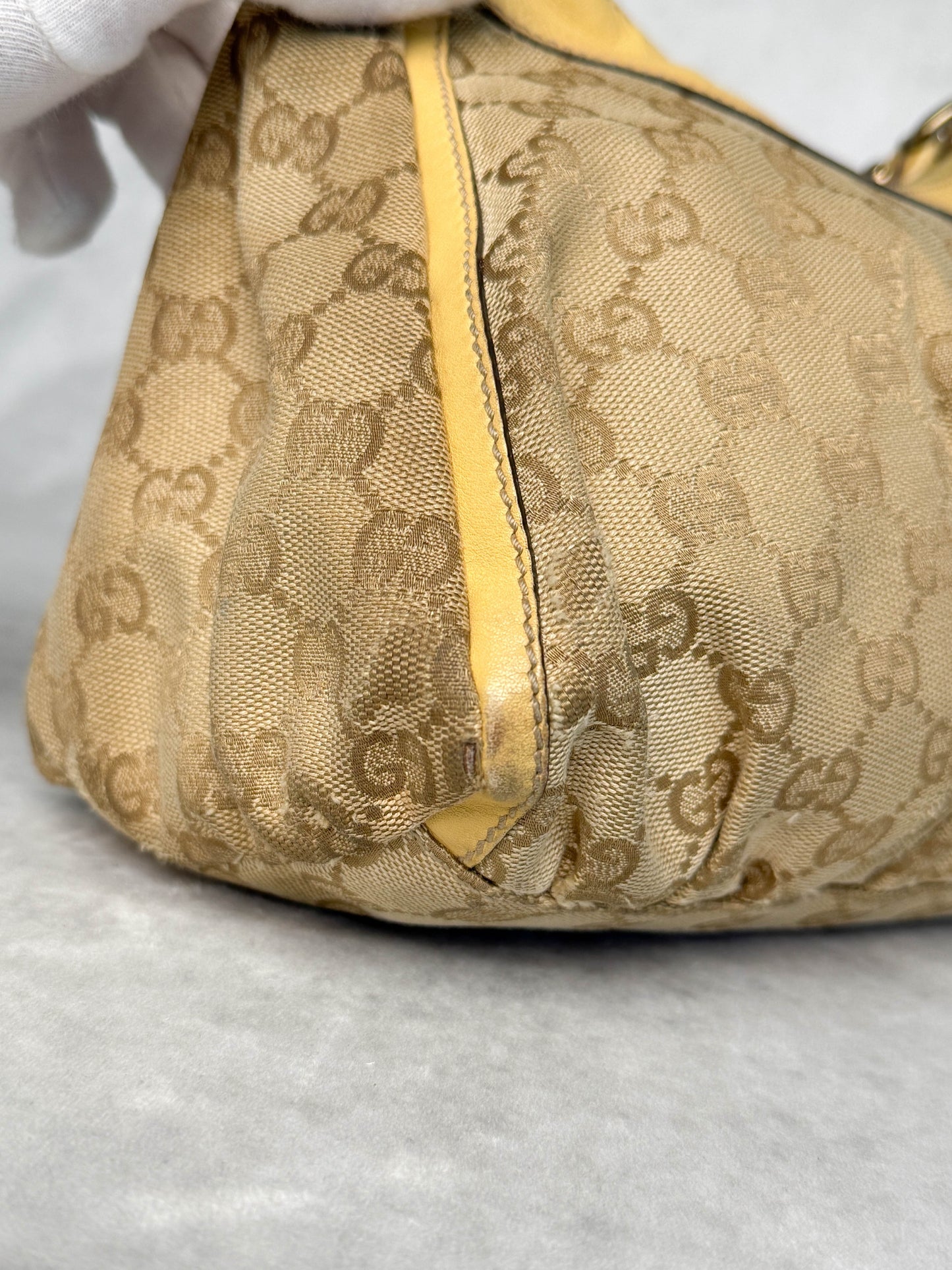 Gucci Vintage Abbey D-Ring Bag Leather/Canvas