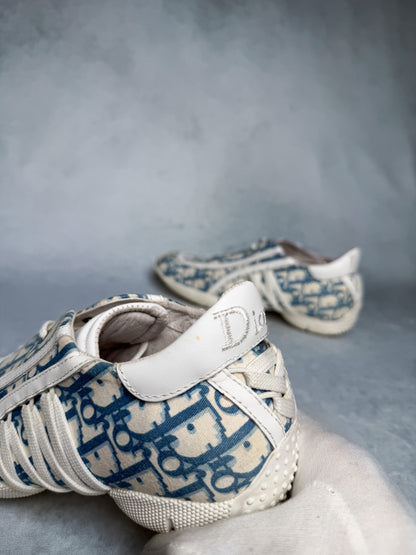 Dior Vintage Monogram Sneaker Canvas/Leather Blue/White (39)