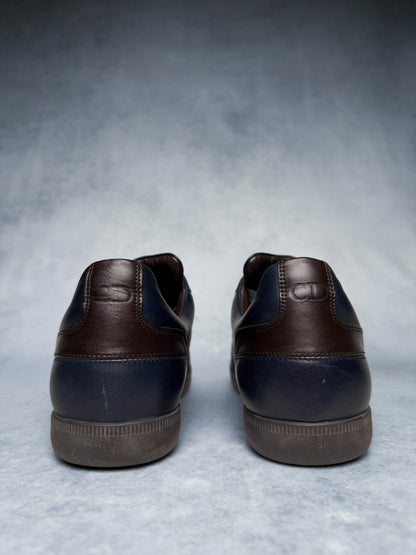 Dior Homme Sneakers Leather/Suede Navy and Brown (42)