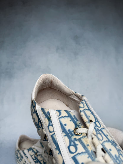 Dior Vintage Monogram Sneaker Canvas/Leather Blue/White (39)