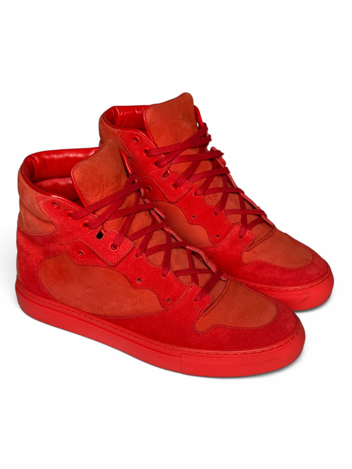 Balenciaga Multimatière High-Top Coral