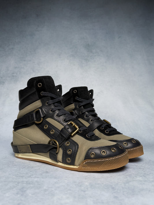 John Galliano Strap Sneaker Leather/Fabric (40)