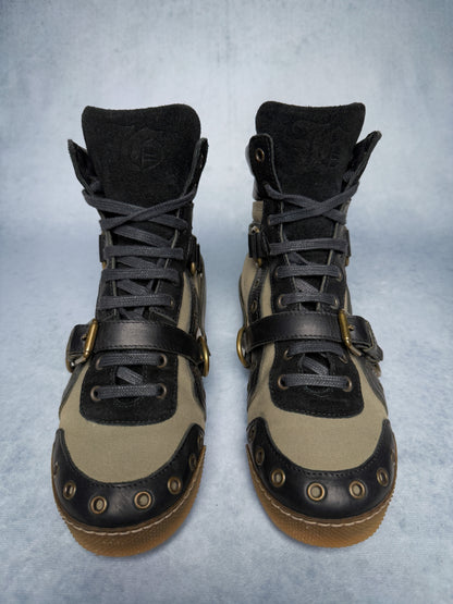 John Galliano Strap Sneaker Leather/Fabric (40)