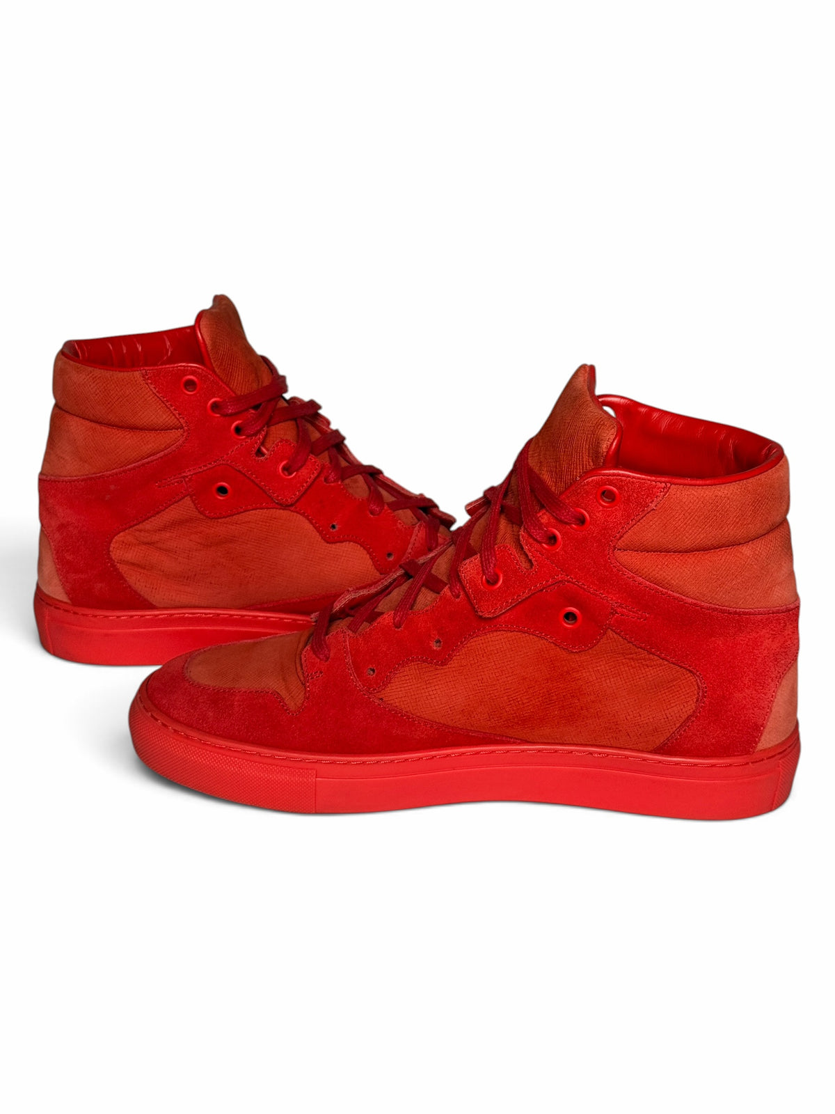Balenciaga Multimatière High-Top Coral