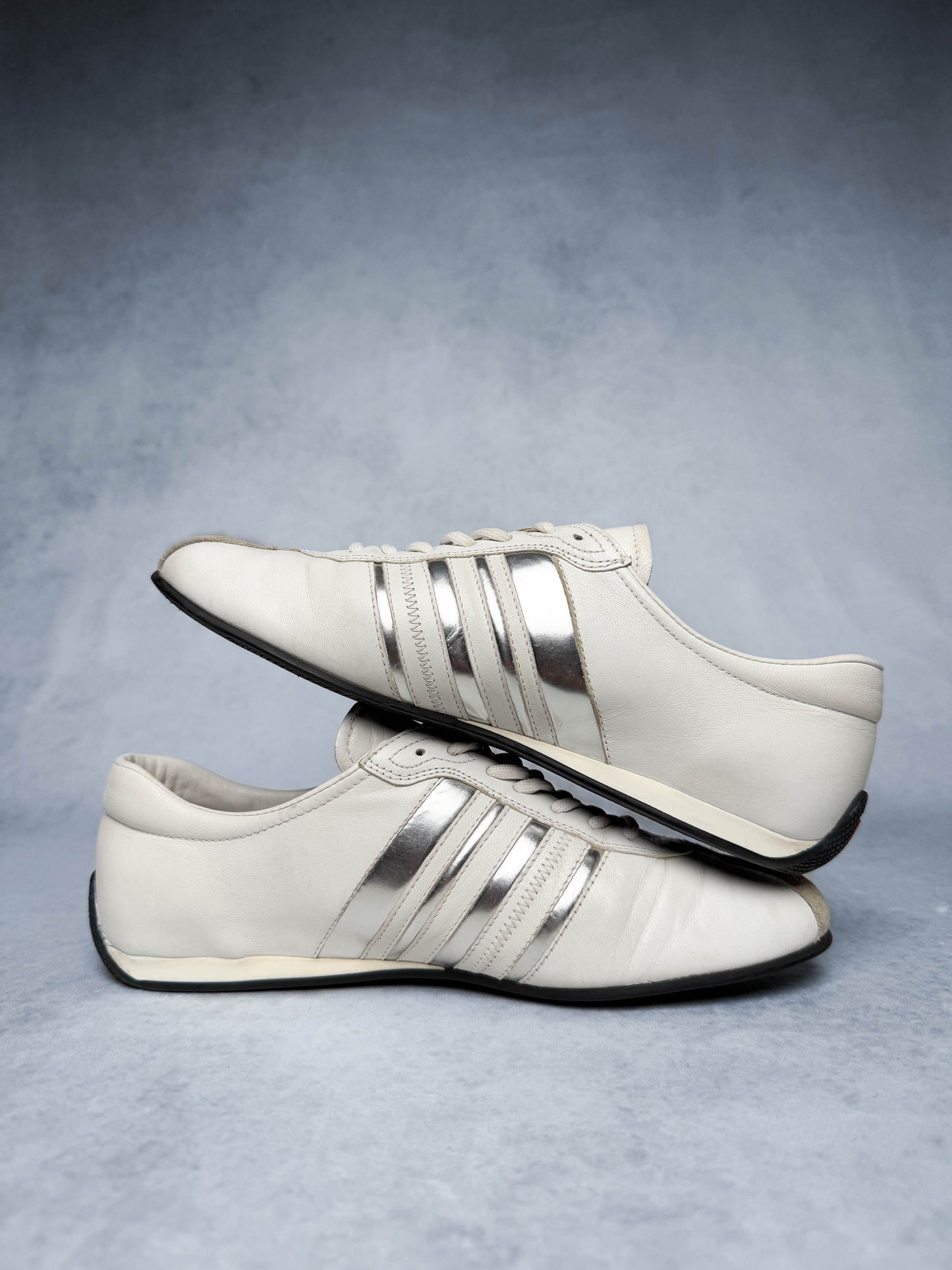 Prada Vintage Leather/Suede Sneaker White and Silver (38.5)