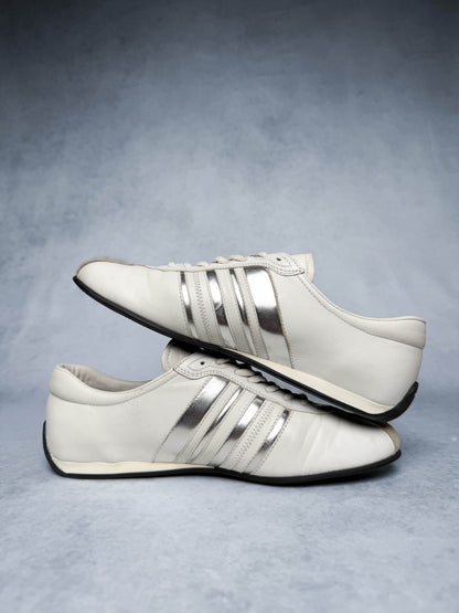 Prada Vintage Leather/Suede Sneaker White and Silver (38.5)