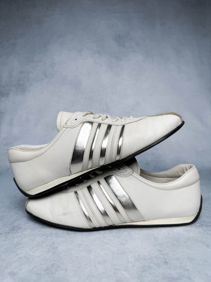 Prada Vintage Leather/Suede Sneaker White and Silver (38.5)