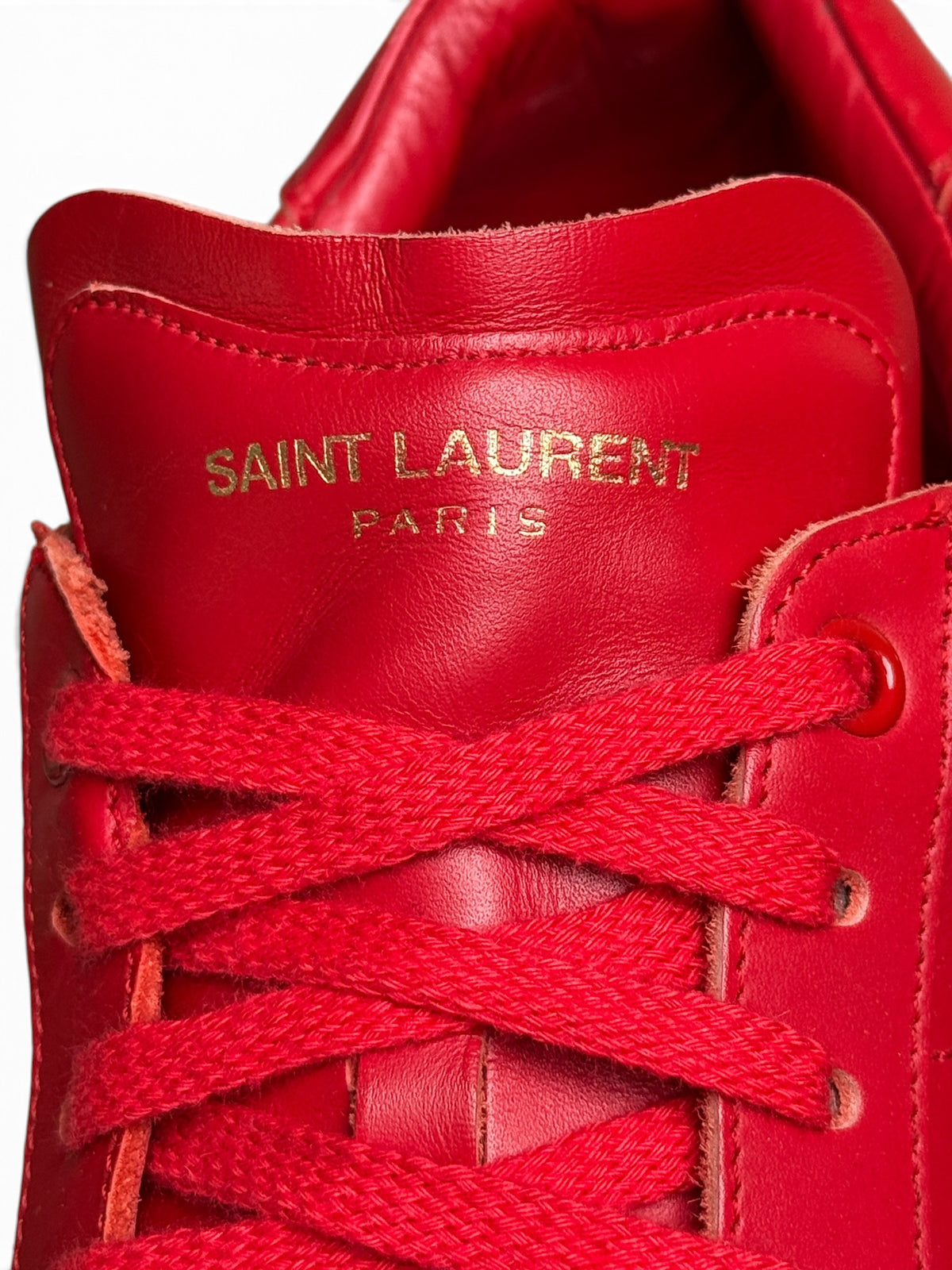 Saint Laurent FW2015 SL/01 Low-Tops Red