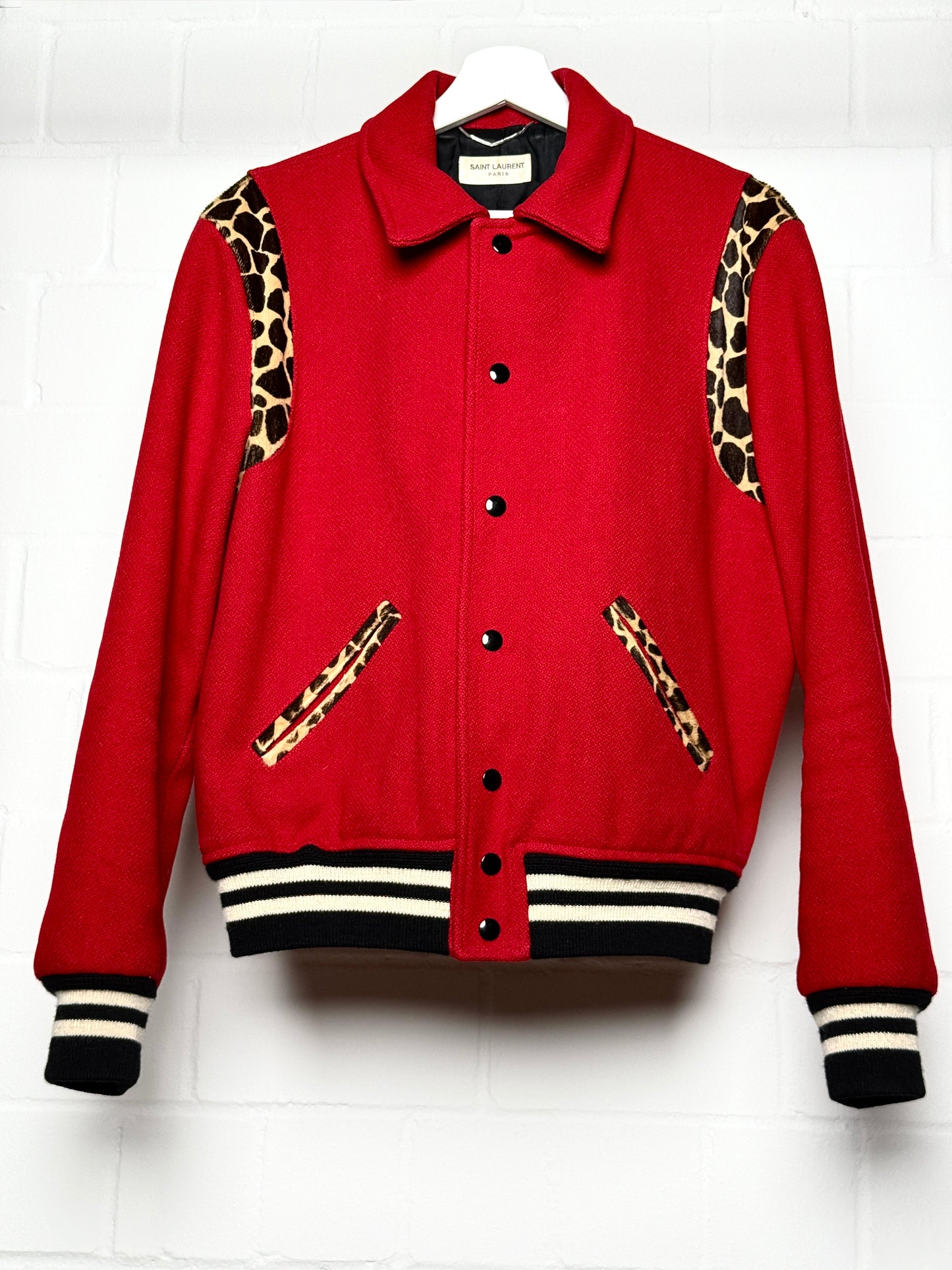 Saint Laurent AW2014 Cheetah Pony Hair Teddy Jacket (48)