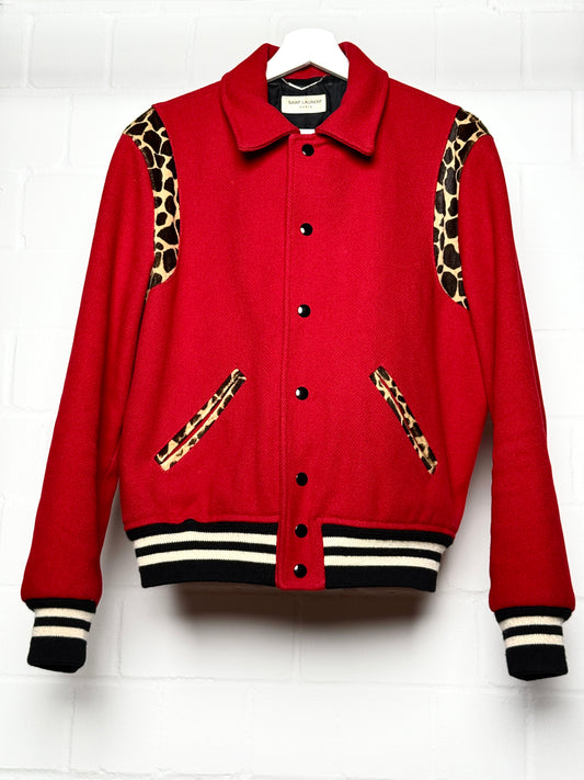 Saint Laurent AW2014 Cheetah Pony Hair Teddy Jacket (48)