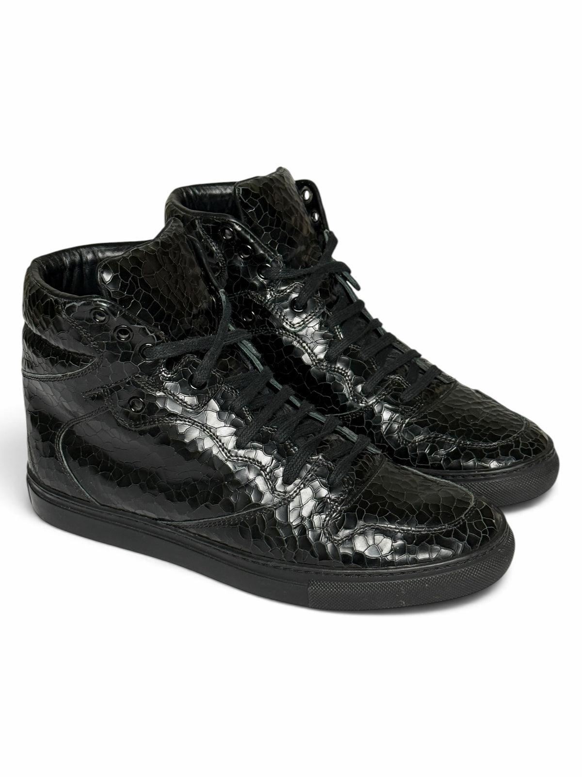 Balenciaga Cracked Leather High-Tops