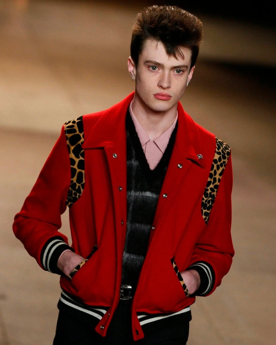 Saint Laurent AW2014 Cheetah Pony Hair Teddy Jacket (48)