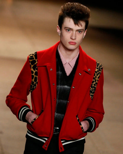 Saint Laurent AW2014 Cheetah Pony Hair Teddy Jacket (48)