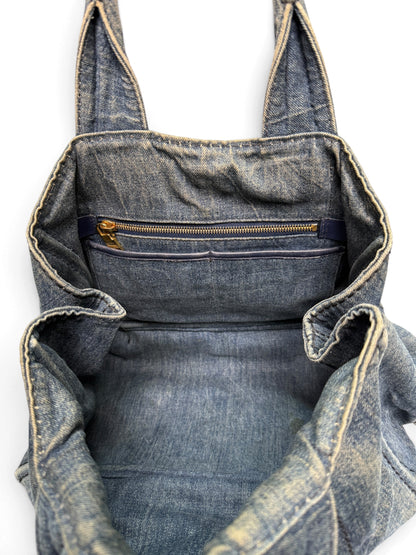 Prada Canapa Denim Tote Bag