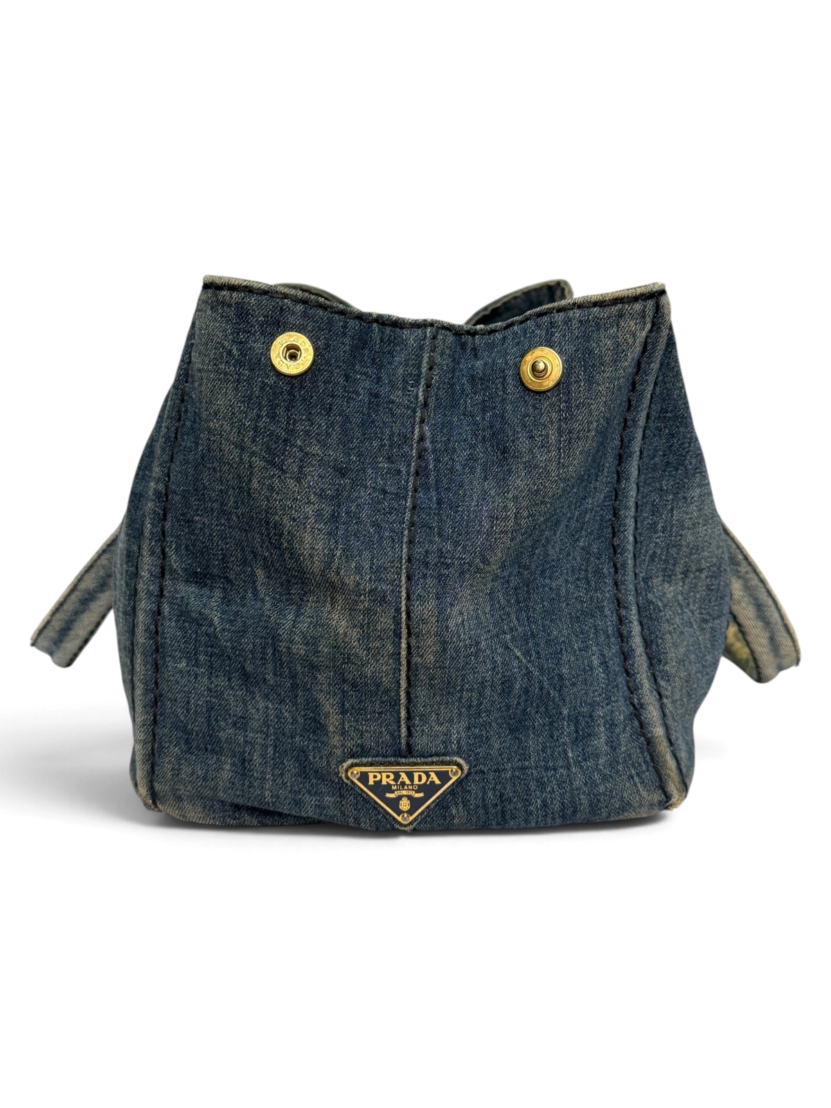 Prada Canapa Denim Tote Bag