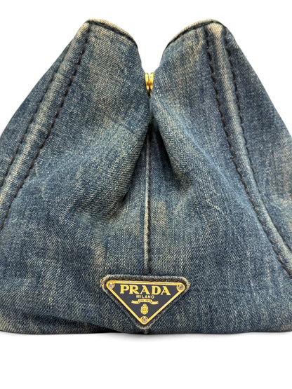 Prada Canapa Denim Tote Bag