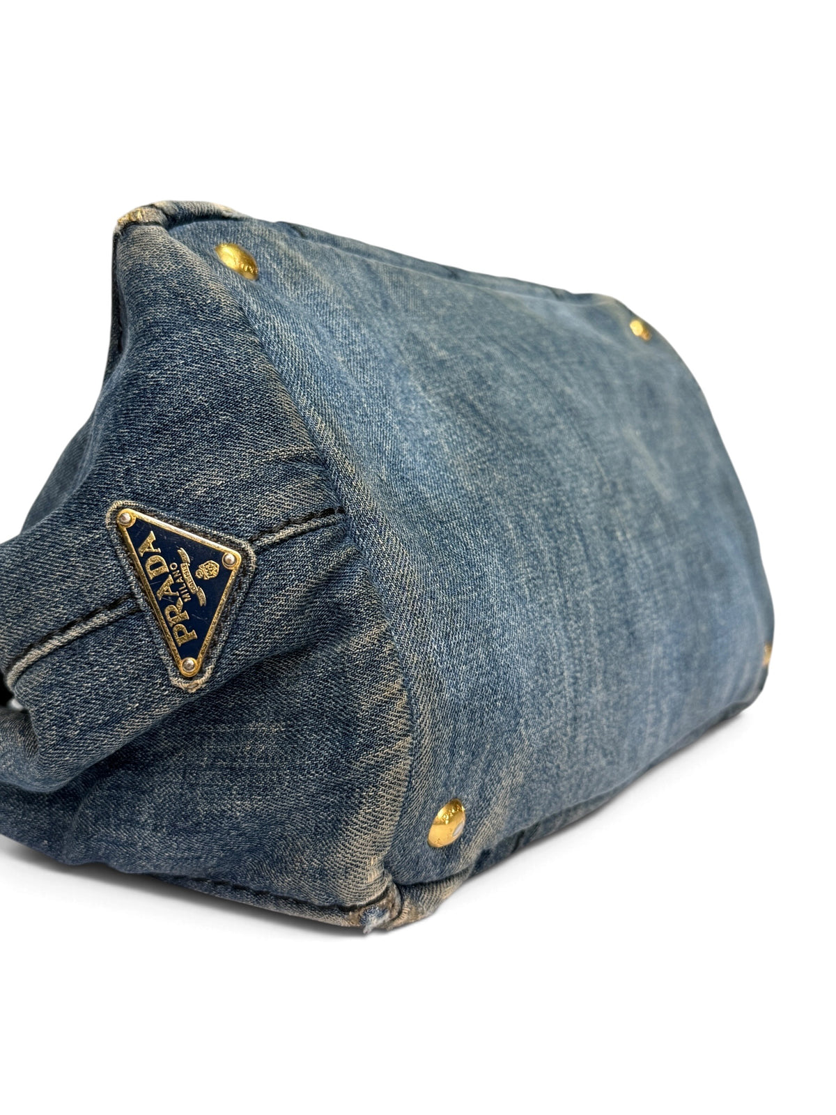 Prada Canapa Denim Tote Bag