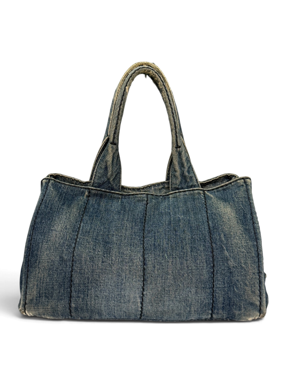 Prada Canapa Denim Tote Bag