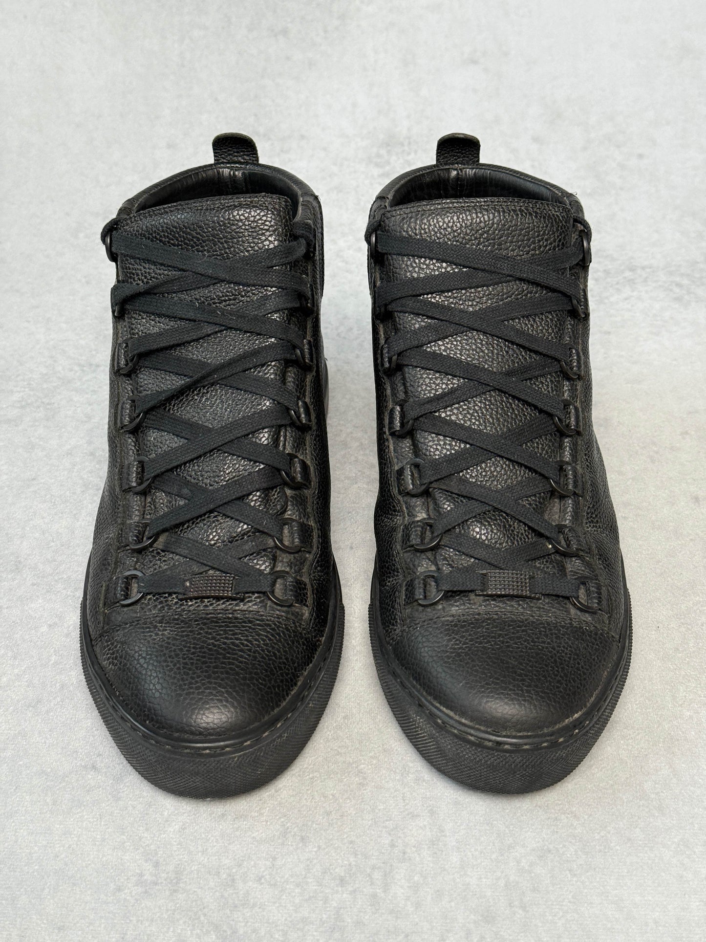 Balenciaga Arena High Black Full Grain Leather (43)