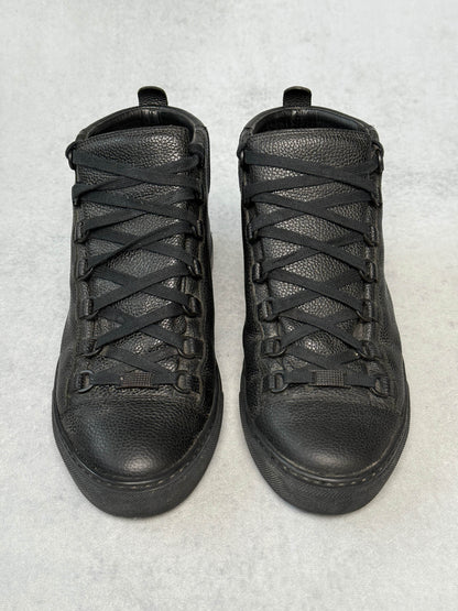 Balenciaga Arena High Black Full Grain Leather (43)