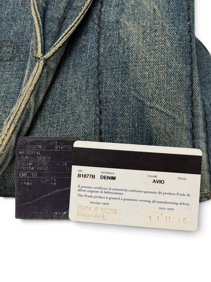Prada Canapa Denim Tote Bag