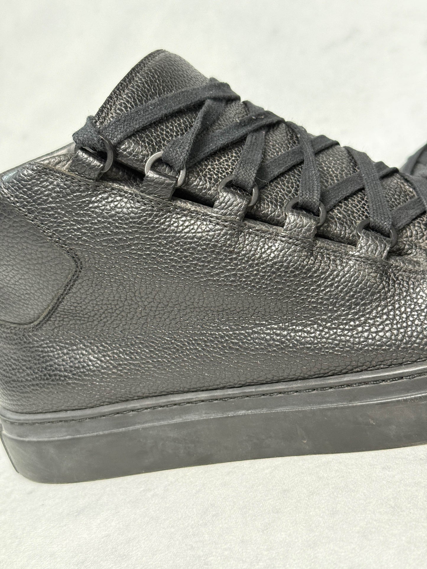 Balenciaga Arena High Black Full Grain Leather (43)